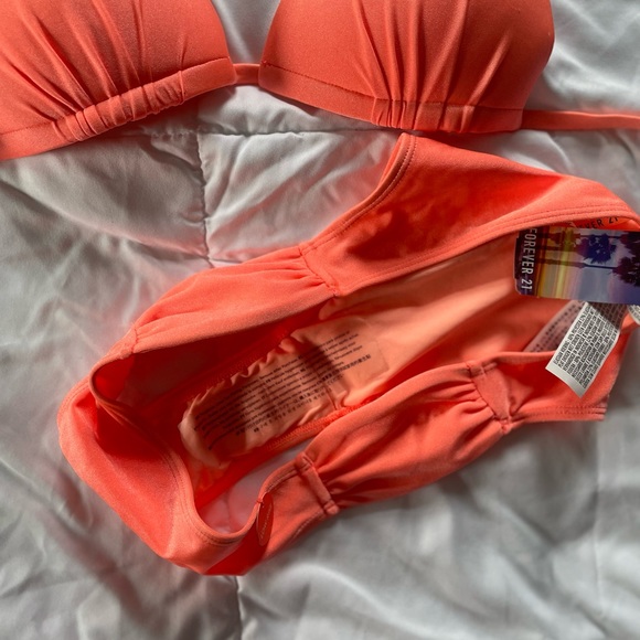 Forever 21 bright orange bikini NWT - Picture 3 of 6